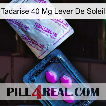 Tadarise 40 Mg Sunrise 37